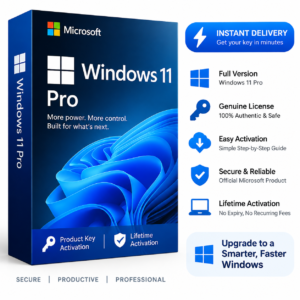 Windows 11 Pro Activation Key – 1 PC Lifetime License
